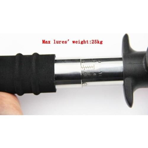ILure Brand Stainless Steel 340mm Fishing Grip Fish Gripper Control with 100cm ruler and 25kg Weight Scale