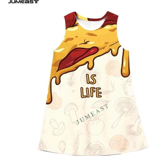 Jumeast Brand Women 3D Printed Dresses Instant Noodle Food Beverage Summer Fashion Hip Hop Sleeveless Dress Suspender Nightdress