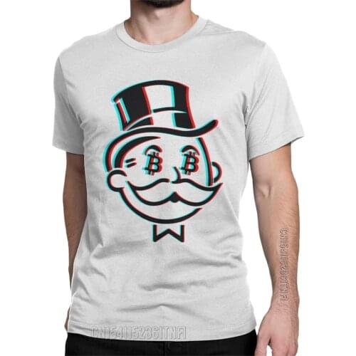 Fashion Crypto Bitcoin Mr. Satoshi Nakamoto T-Shirt For Men Crewneck Pure Cotton T Shirts Classic Tee Shirt Summer Tops