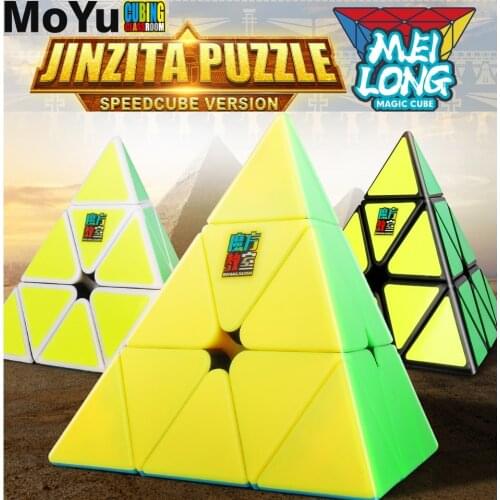 MoYu Cubing Classroom Meilong 3*3*3 jinzita Pyramid Cube Magic Speed Cubes Professional Puzzle Cubes Education Toys