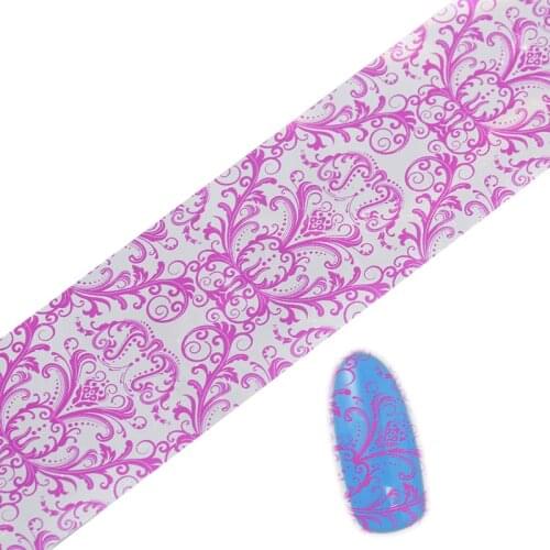 Nail Sticker 4*100cm Rose Red Transfer Nail Art Foils Craft Decorations Lace Nail Foil Beauty Decals Tool