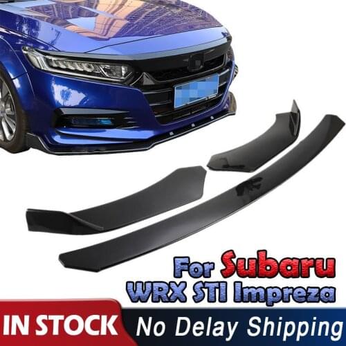 New Car Front Bumper Lip Chin Protector Body Kits Splitter Diffuser For Subaru WRX STI Impreza Legacy 2002-2019 Auto Accessories