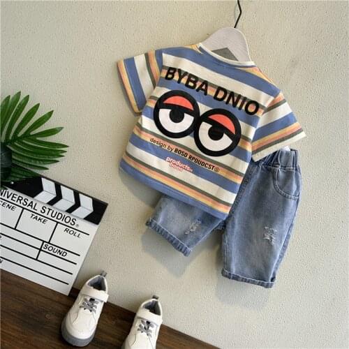 Korean Style Boy Baby Clothes Autumn Fashion Cotton Outfit Baby Clothes Knitted Roupas Infantis Children Clothes Boys AB50YF