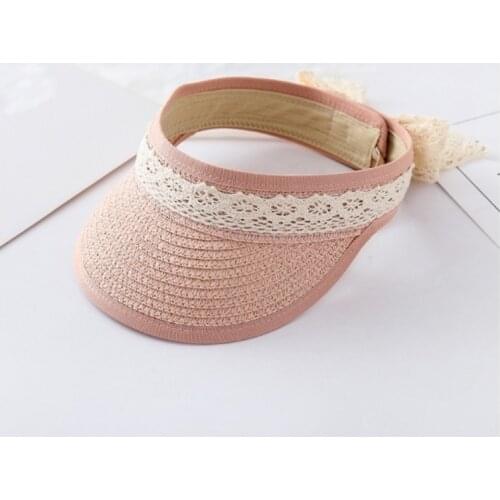 Folding Baby Hat Summer Straw Visor Cap Kids Cute Adjustable Baby Sun Hat for Boys Girls 1 PC Children Summer Sunhats