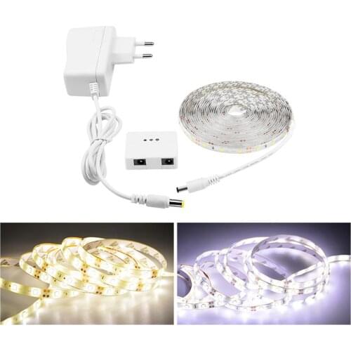 Dimmable LED Strip Light 12V Waterproof Hand Scan sweep Smart LED Tape Kitchen Cabinet Wall lamp 1-5m decor desk Lamp EU US Plug