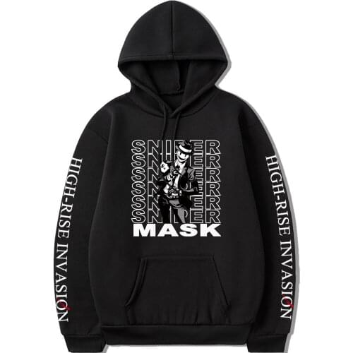 Anime High-Rise Invasion Sniper Mask Print Hoody Sweatshirts Harajuku Casual Men Women Cosplay Oversized Fashion Street Hoodies