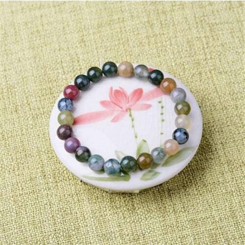 Vintage Crystal Bracelet Reiki Chakra Healing Hand Chain Charm Yoga Elastic Bangle For Women Men Gifts