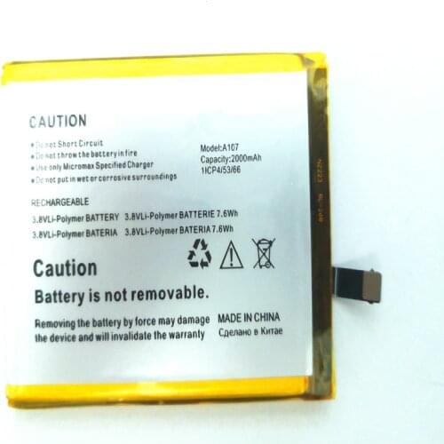 High Quality 3.7V 1500mAh Battery for Micromax A107 mobile phone Batteries with Repair Tools