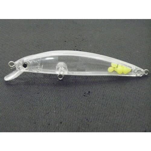 WLure 9cm Crisp Sound Minnow Shallow Depth Diver Unpainted Fishing Lures 10 per Pack UPM641