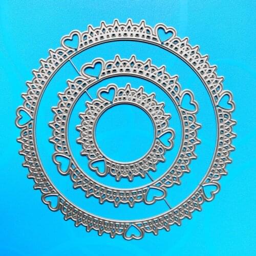YINISE SCRAPBOOK Metal Cutting Dies For Scrapbooking Stencils CIRCLE FRAME DIY PAPER Album Cards Making CRAFT Embossing Die CUT