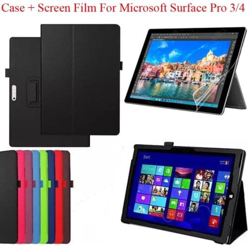 Protective Case for Microsoft Surface Pro 3 4 5 6 12.3&quot Shell Pro6 Pro5 pro4 Pro3 cover founda Screen Protecto