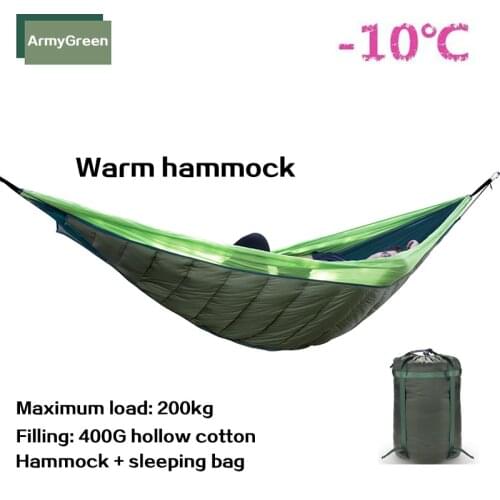 Winter Warm Sleeping Bag Hammock Underquilt Sleeping Bag Warmer Under Quilt Blanket for Outdoor Camping hiking