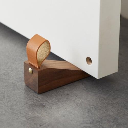 1Pcs Wooden Door Wedge Stopper, Small Door Stop Wedge Non-slip Fit for Door Bottom Seam for Home Office Door Bottom Seam