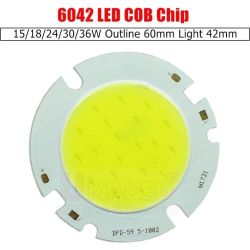 15W 18W 20W 24W 30W 36W COB beads 60mm Led Chip Diodes Surface Light for Led Bulb Spotlight Street Led Lamp
