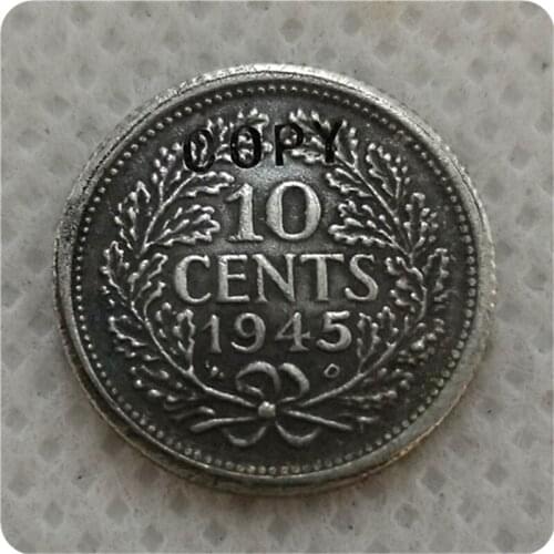 1945 Netherlands 10 Cents COPY COIN FREE SHIPPING