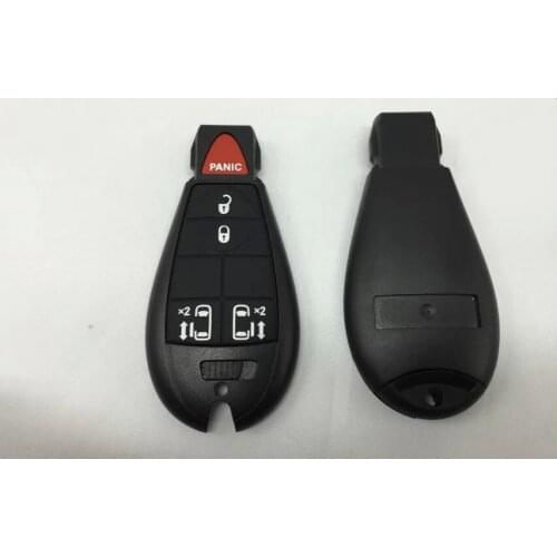 5PCS/lot For Chrysler Cherokee Smart Remote Key Shell Case 4+1 Button Keyless Entry Fob Car Alarm Key Cover