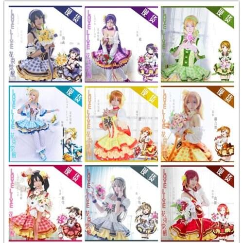 Anime Lovelive cosplay costume Bouquet Hand Flower Awaken All Members Full sets Lolita Dress in stock