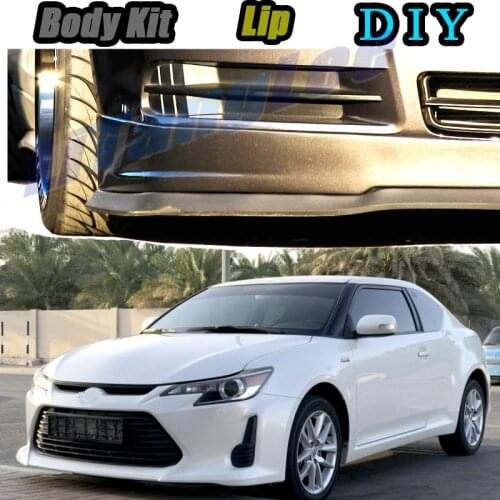 Car Bumper Lip Front Spoiler Skirt Deflector For TOYOTA Zelas For Scion tC Tune Car Modified Body Kit VIP Hella Flush Lips