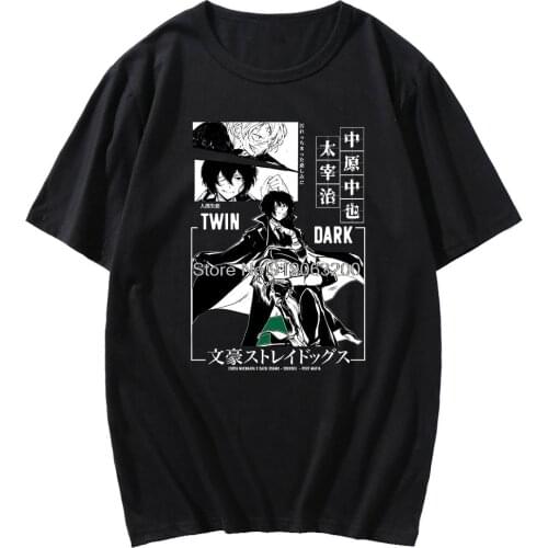 Bungou Stray Dogs Chuuya Nakahara Harajukut Anime T-shirt Men