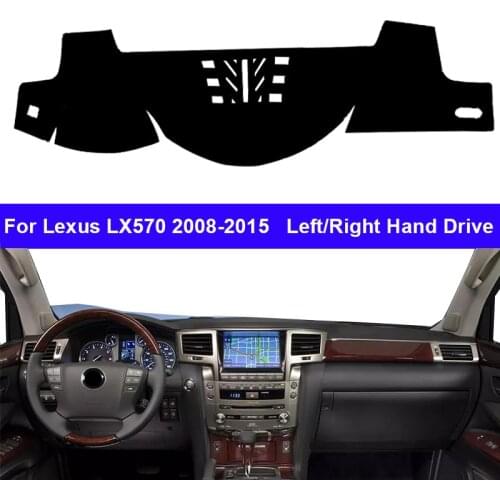 Car Auto Dashboard Cover DashMat Carpet Cape For Lexus LX570 2008 - 2015 Protector Rug Cushion Anti-UV Block Sun Ray 2014 2013