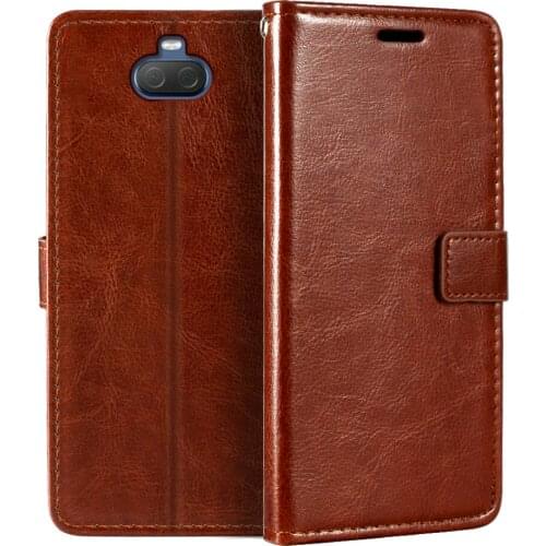 Case For Sony Xperia 10 Wallet Premium PU Leather Magnetic Flip Case Cover With Card Holder And Kickstand For Sony Xperia XA3