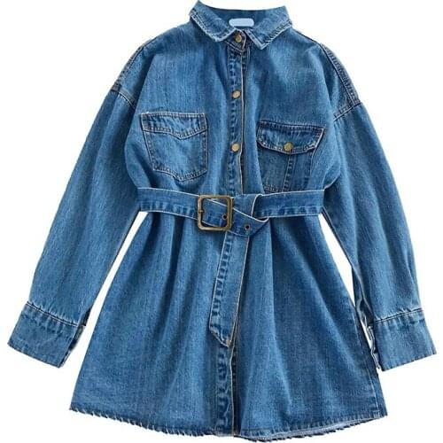 Spring Autumn Slim Jeans Denim Jacket Womens Denim Shirt Coat Female Single-breasted Jeans Denim Coat Women Solid Denim Overcoat