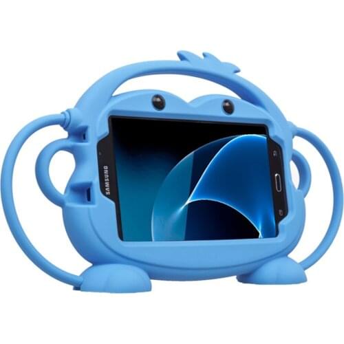 Kid Safe Case For Samsung 7inch Tab T110 T230 T280 Shockproof Tablet Cover Children Silicone Cartoon Hand-Held Shockproof Cover