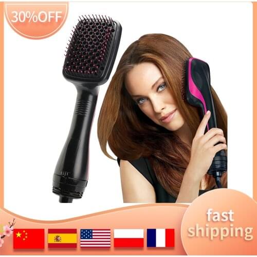 Hair Dryer Professional Blow Hair Brush Hair Straightener Hair Styler Hot Air Brush One Step Volumizer Hairdryer Hairbrush