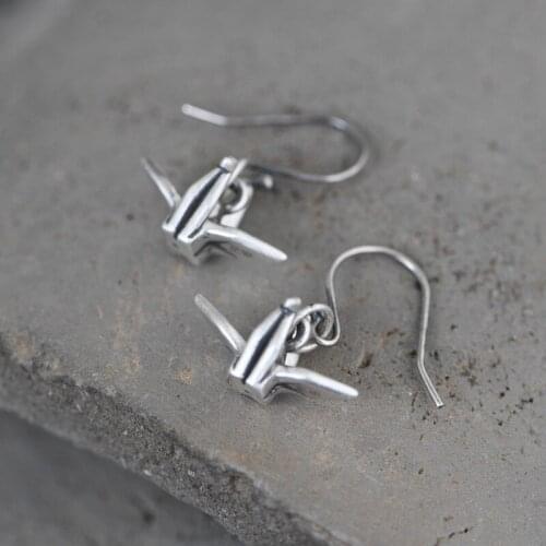 FNJ Close To You Earrings 925 Silver Original Pure S925 Sterling Silver Drop Earring for Women Jewelry Bird