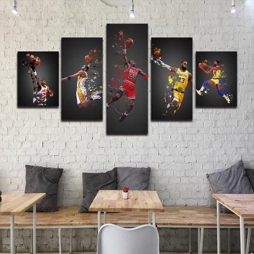 Canvas Paintings on The Wall Art Basketball Players Collection Posters and Prints Modern Pictures for Living Room No Frame