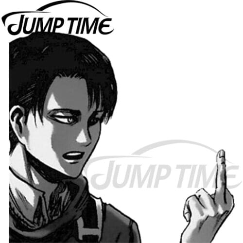 JumpTime 13 x 10.6cm For Levi Peeker Decal Personality Cartoon Windows Car Stickers Refrigerator Windshield RV Decoration