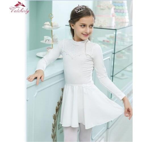 New Girls Dance Skirt Soft Chiffon Dance Dress Elastic Waistband Dancewear Kids Dance Costume
