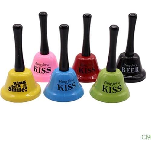 1pc Novel Lightweight Metal Bell Ring For Bell Table Bell Restaurant Home Hotel