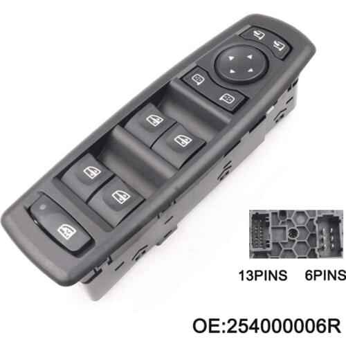 Electric Power Window Switch 254000006R For Renault Megane Laguna Fluence 08-16