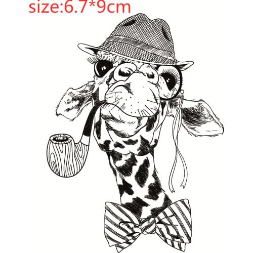 Giraffe head Transparent Silicone Stamp And metal die/Seal for DIY scrapbooking/photo album Decorative clear stamp sheets