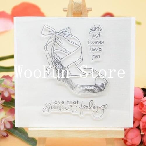 Girls just wanna fun Rubber Clear Stamp for Card Making Decoration and Scrampbooking