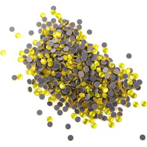 SS6-SS30 Citrine(Lemon) DMC Hotfix Stone/ Crystal Hot Fix Rhinestones Bulk Price Loose Rhinestone Hotfix