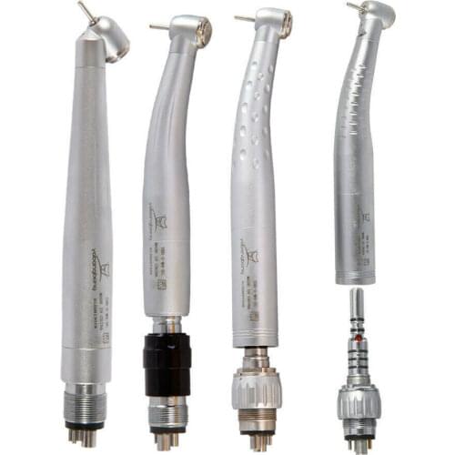 Dental High Speed Single Spray HandpieceLED Fiber Optic/No-LED Push Button Fit KAVO/ NSK Style