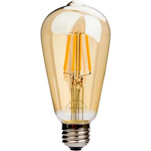 Leadleds LED light bulbs E27 4W 6W 8W 120V 220V edison filament lamp 2700K warm white dimmable Lampada Bombilla decorative light