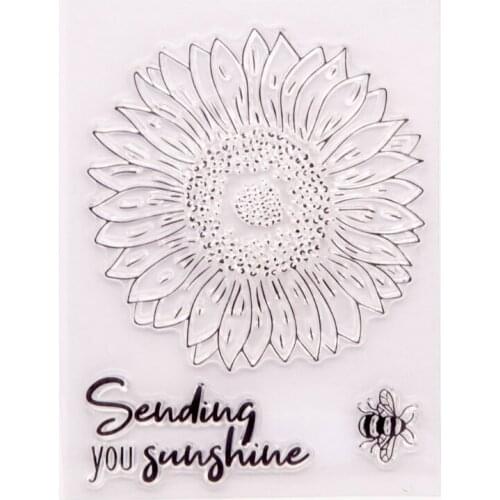 Flower Bee Seal Stamp with Cutting Dies Stencil DIY Scrapbooking Embossing Photo