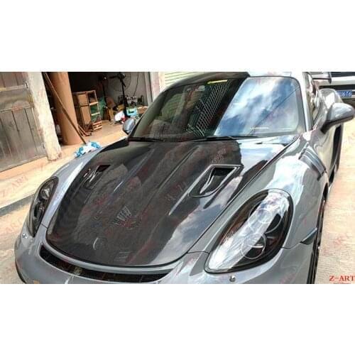Z-ART GT2 RS front trunk lid for 981 carbon fiber front cover for Boxster Cayman 2013-2018 carbon fiber engine bonnet