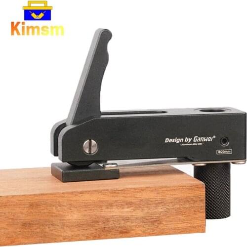 30/45 Type Chute Special Fixing Clip Woodworking Desktop Press Miter Track Clamping Blocks Stop Aluminum Alloy Woodworking Clamp