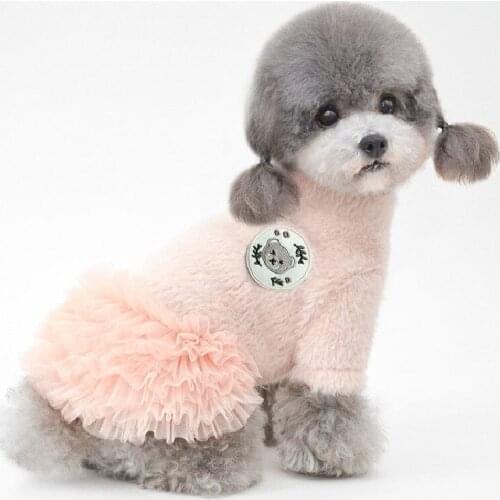 Winter Cat Tutu Small Dog Dress Chihuahua Yorkshire Terriers Puppy Costumes Pomeranian Shih Tzu Poodle Bichon Schnauzer Clothes