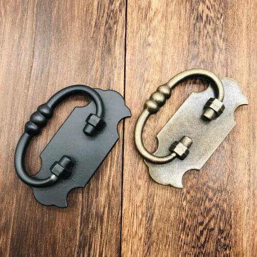 1pc Classical style Bronze Antique Cabinet Wardrobe Drawer Handle Big Wooden Box Decorative Gift Box Pull Handle Knobs