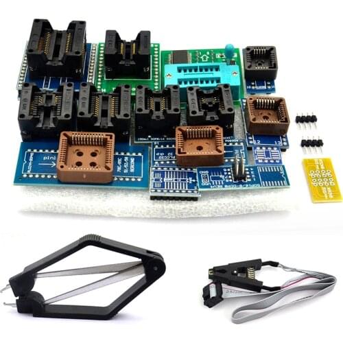 100% Original 16 pcs Adapters SOP8+SOP16+PLCC32+PLCC44 Adapter for RT809H TL866A TL866CS TL866ii PlusRT809H Programmer