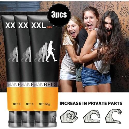 3pcs Big Man Penis Enlargement Cream Increase Erection Sex Products Blood Circulation Growth Increase Size Penis Massage Cream