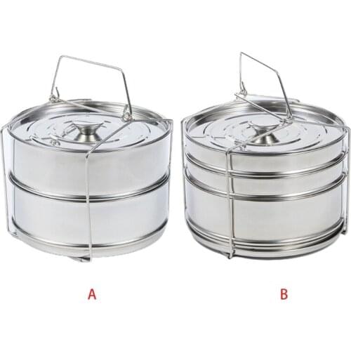 304 Stainless Steel Double Layer Steamer, Multi-Functional Basket Pot, Medium Pot, Baking, Casserole, Noodle Pot
