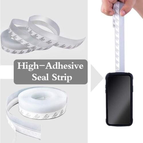 5M Door Strip Bottom Sealing Strip Floor Stickers Windproof Door Seal Strip Glass Shower Door Sealing Strip Durable Dustproof