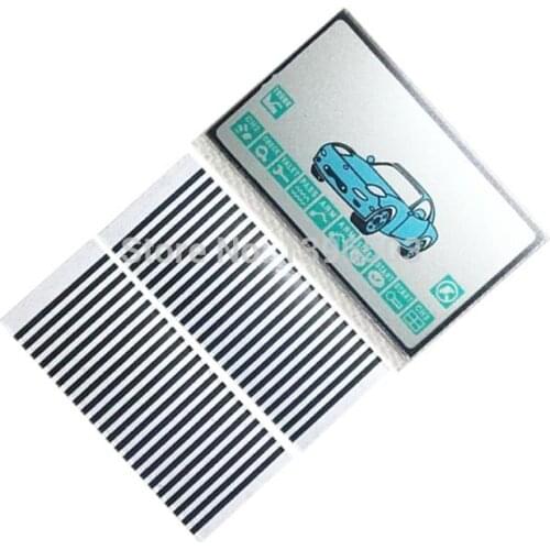10PCS/lot A9 Lcd Display Flexible Cable for 2-way Car Alarm Starline A9 Jaguar EZ-beta LCD Remote Control Keychain Zebra Stripes