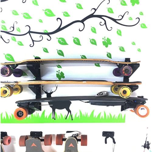 6Pcs Longboard Wall Mount Skateboard Wall Hanger Wall Rack Skateboard Wall Hanger Longboard Storage